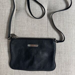 Michael Kors Black Pebbled Leather Crossbody Bag